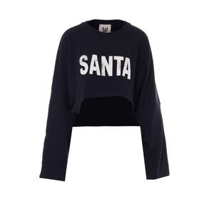 Aniye By Women Crop Santa Sweatshirt